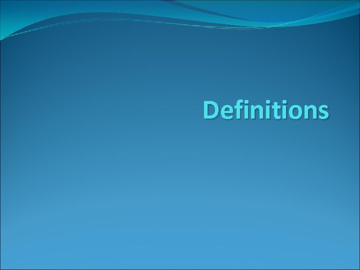 Definitions 