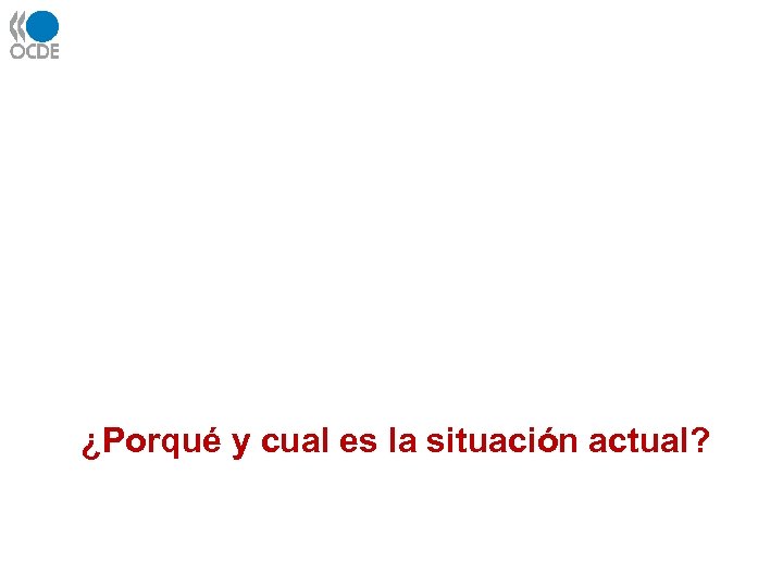 ¿Porqué y cual es la situación actual? 