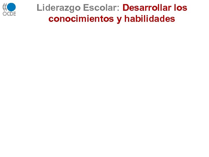 Liderazgo Escolar: Desarrollar los conocimientos y habilidades 
