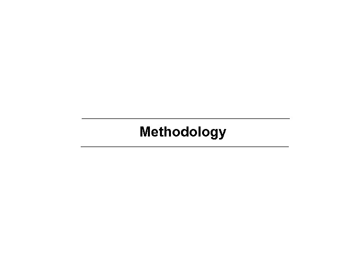 Methodology 