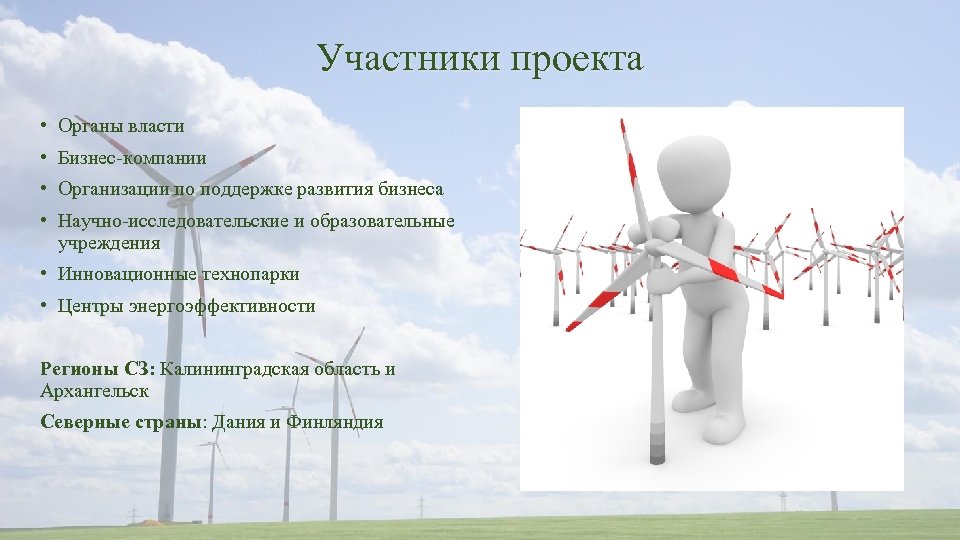 Участники проекта • Органы власти • Бизнес-компании • Организации по поддержке развития бизнеса •