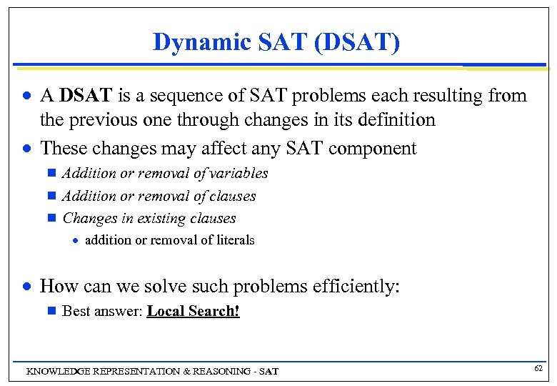 Sat Problem Definition Kr With Sat Tractable Subclasses