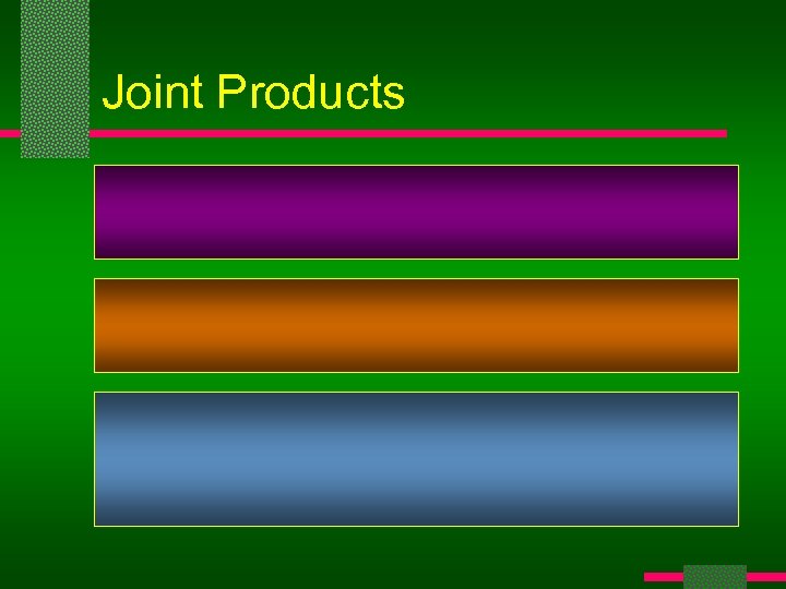 Joint Products 