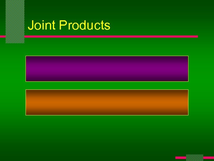 Joint Products 