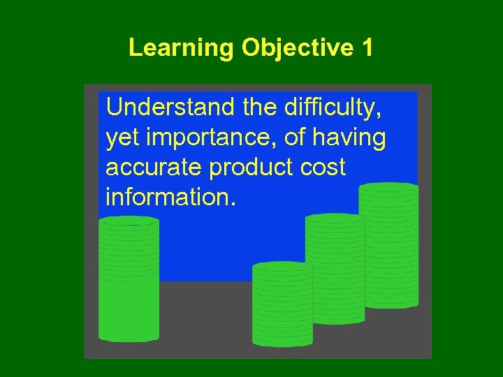 Learning Objective 1 Understand the difficulty, yet importance, of having accurate product cost information.