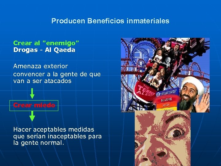 Producen Beneficios inmateriales Crear al 