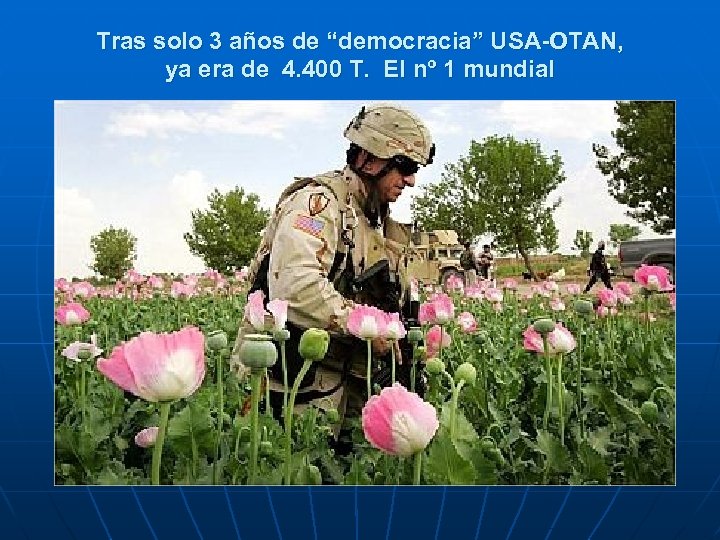 Tras solo 3 años de “democracia” USA-OTAN, ya era de 4. 400 T. El