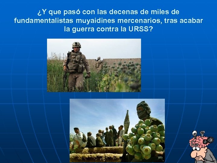¿Y que pasó con las decenas de miles de fundamentalistas muyaidines mercenarios, tras acabar