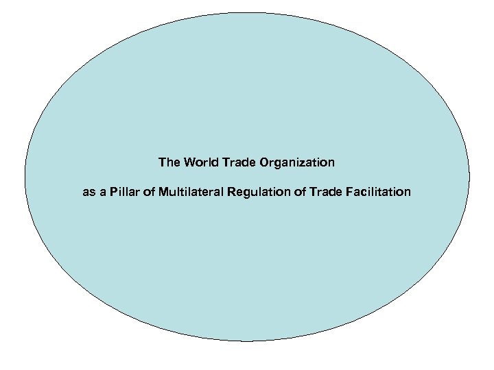The World Trade Organization as a Pillar of Multilateral Regulation of Trade Facilitation 
