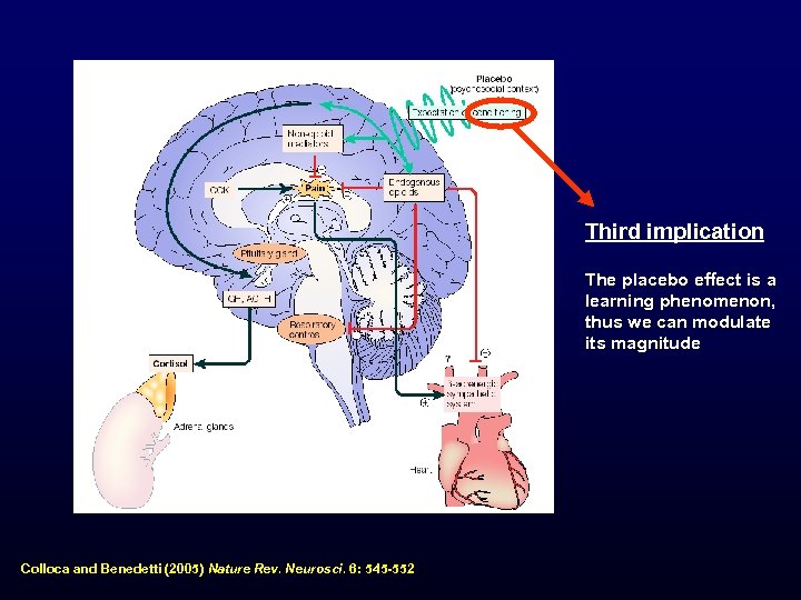 Third implication The placebo effect is a learning phenomenon, thus we can modulate its