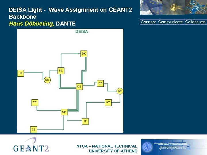 DEISA Light - Wave Assignment on GÉANT 2 Backbone Hans Döbbeling, DANTE NTUA –