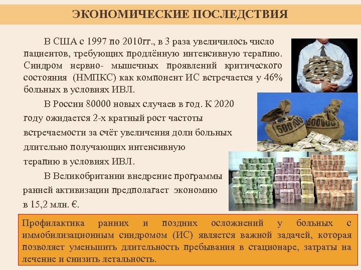 ЭКОНОМИЧЕСКИЕ ПОСЛЕДСТВИЯ В США с 1997 по 2010 гг. , в 3 раза увеличилось