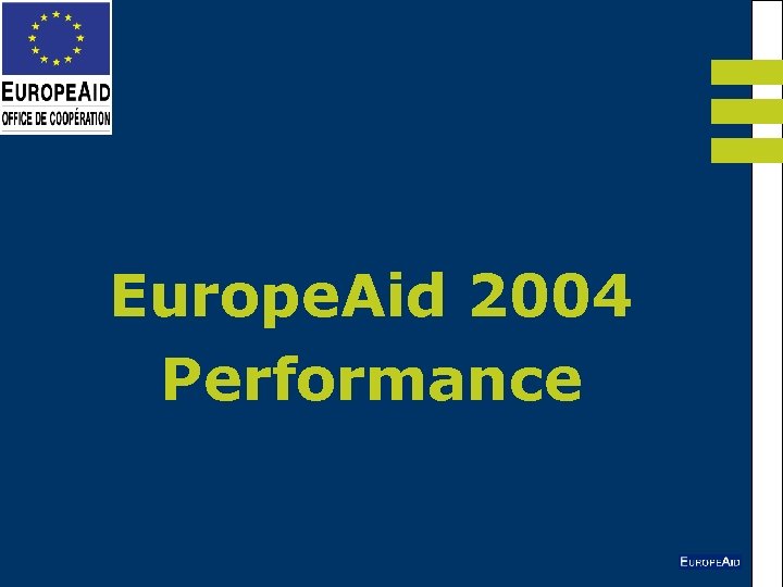 Europe. Aid 2004 Performance 