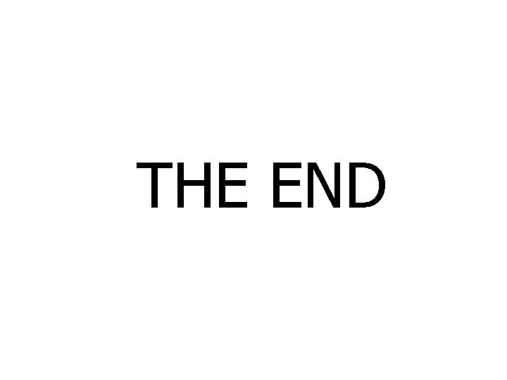 THE END 