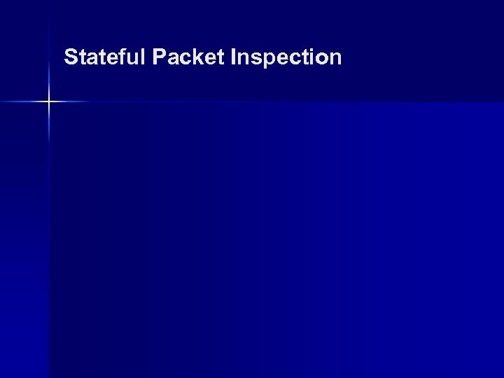 Stateful Packet Inspection 