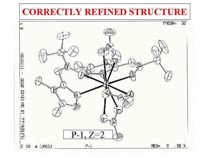 CORRECTLY REFINED STRUCTURE P-1, Z=2 