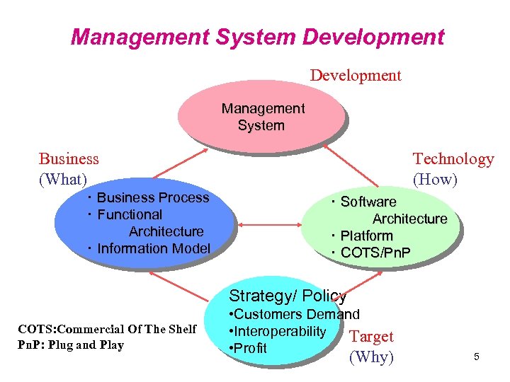 Management System Development Management System Business (What) ・ Business Process ・ Functional Architecture ・