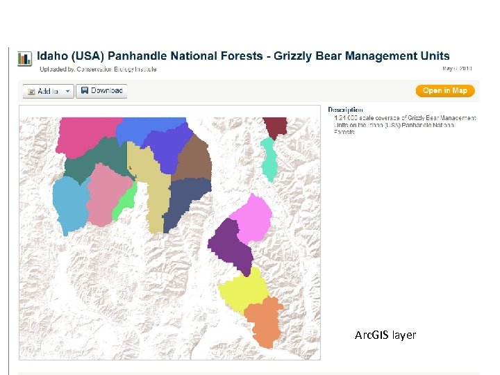 Arc. GIS layer 