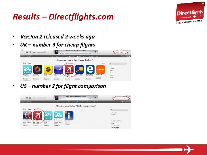 Results – Directflights. com • Version 2 released 2 weeks ago • UK –