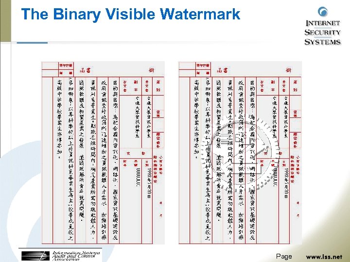 The Binary Visible Watermark Page 