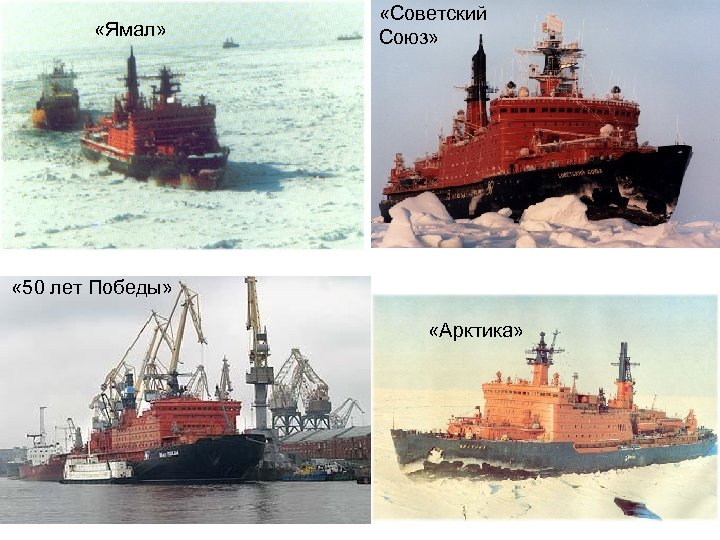 «Ямал» «Советский Союз» « 50 лет Победы» «Арктика» 