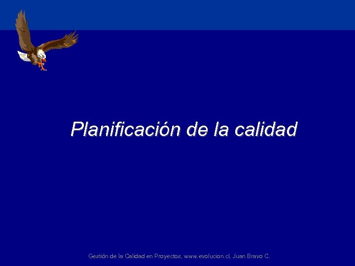 Planificación de la calidad Gestión de la Calidad en Proyectos, www. evolucion. cl, Juan