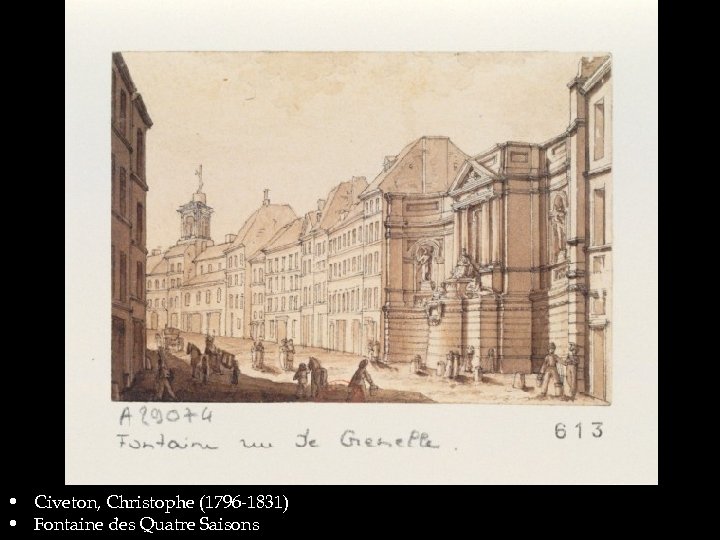  • Civeton, Christophe (1796 -1831) • Fontaine des Quatre Saisons 