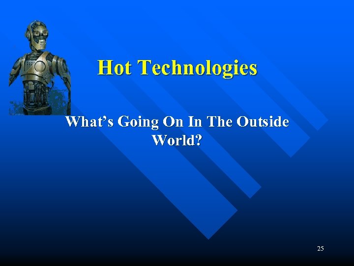 Hot Technologies What’s Going On In The Outside World? 25 