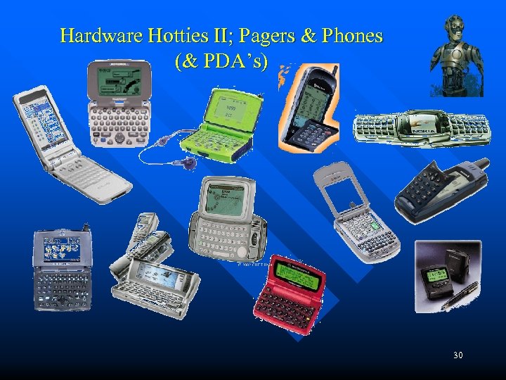 Hardware Hotties II; Pagers & Phones (& PDA’s) 30 