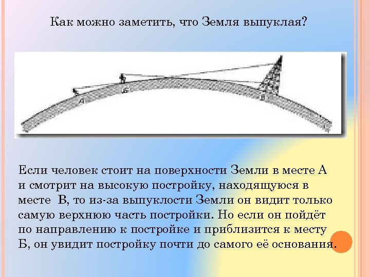 Можно заметить что в каком. Как можно заметить. Выпуклость земли. Выпуклость поверхности. Доказательств выпуклости земной поверхности.