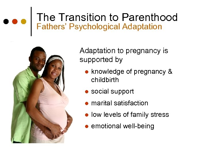 The Transition to Parenthood Fathers’ Psychological Adaptation to pregnancy is supported by l knowledge