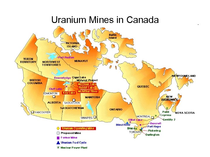 Uranium Mines in Canada 