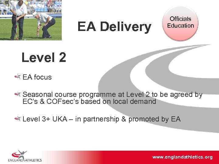 EA Delivery Officials Education Level 2 EA focus Seasonal course programme at Level 2