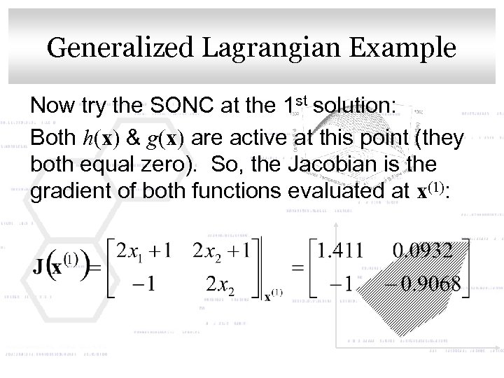 Generalized Lagrangian Example Click to edit Master title style Now try the SONC at