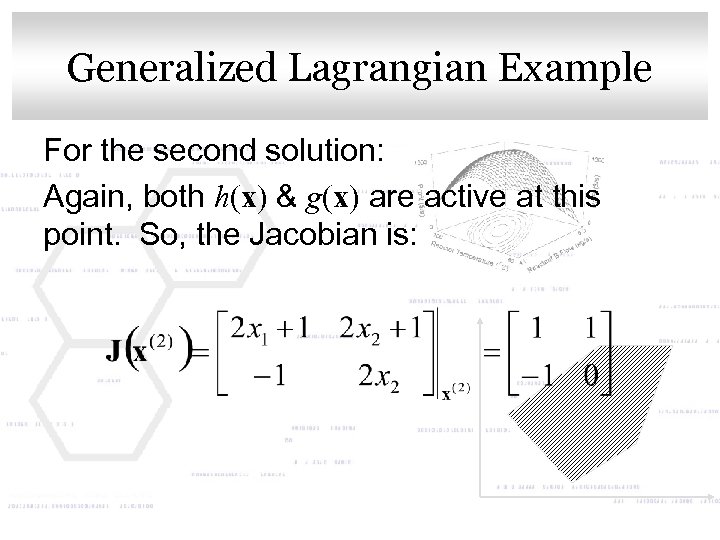 Generalized Lagrangian Example Click to edit Master title style For the second solution: Again,