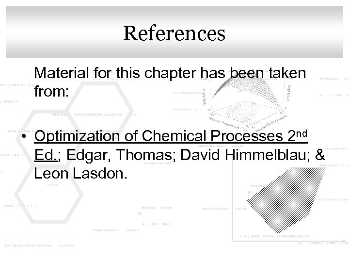 Click to edit Master title style References Material for this chapter has been taken