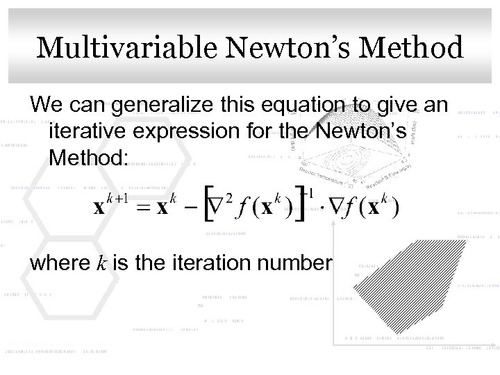 Multivariable Master title style Click to edit Newton’s Method We can generalize this equation