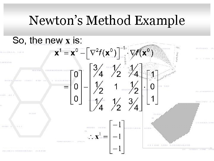 Click to edit Master. Example Newton’s Method title style So, the new x is: