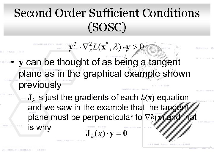 Second Order Sufficient Conditions Click to edit Master title style (SOSC) • y can