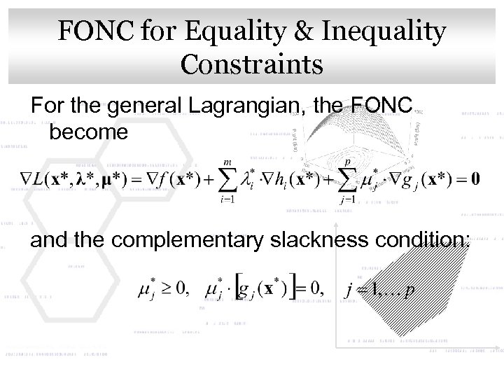 FONC for Equality & Inequality Click to edit Master title style Constraints For the
