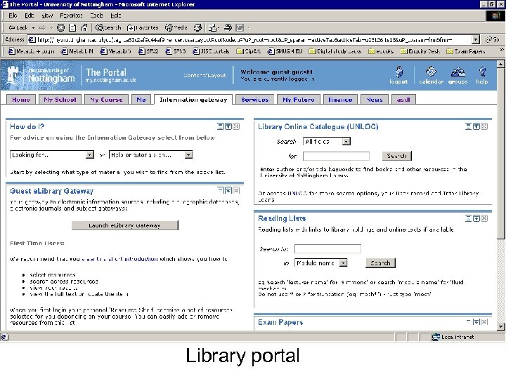 Library portal 