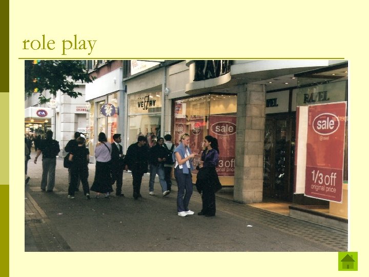 role play Look at these phrases from a conversation between a shop assistant and