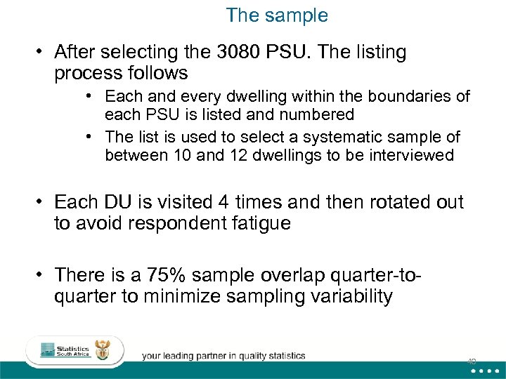 The sample • After selecting the 3080 PSU. The listing process follows • Each