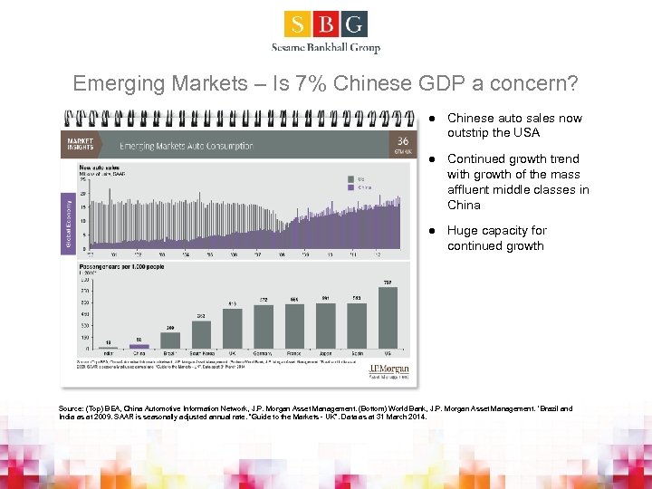 Emerging Markets – Is 7% Chinese GDP a concern? l Chinese auto sales now