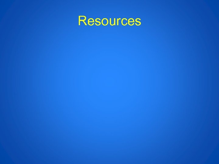 Resources 