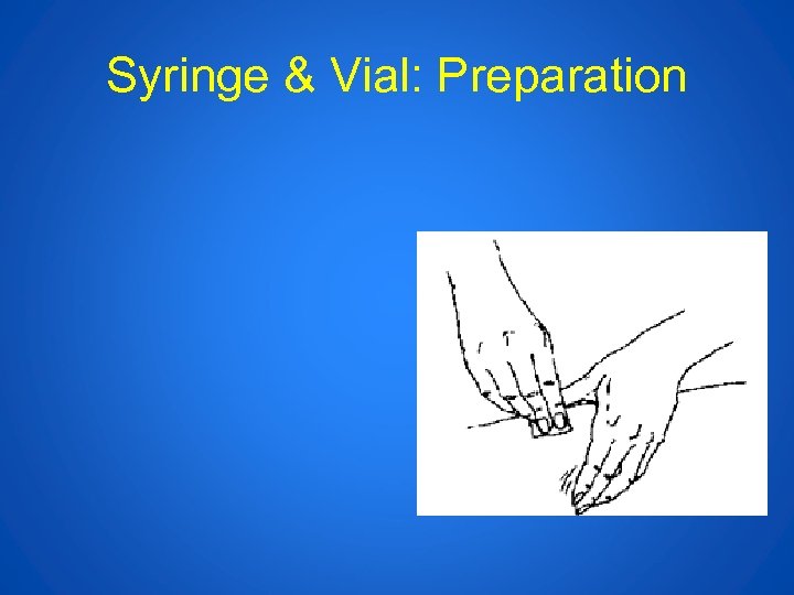 Syringe & Vial: Preparation 