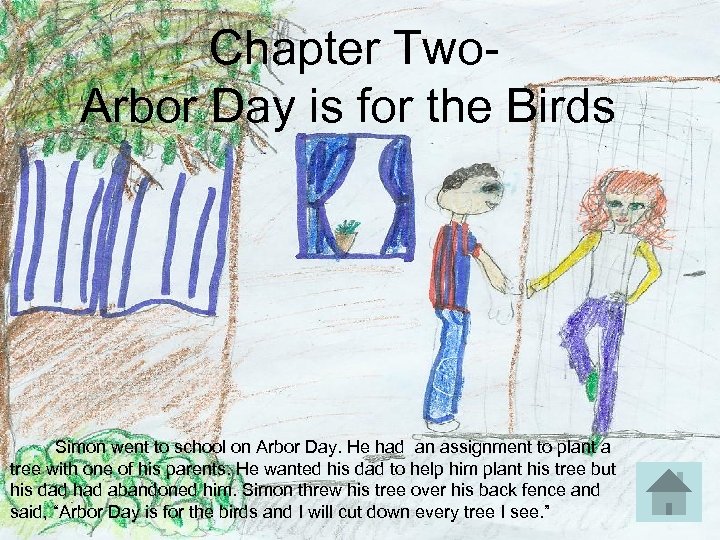  Chapter Two- Arbor Day is for the Birds Simon went to school on