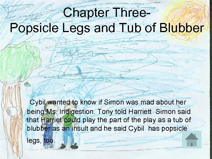 Chapter Three- Popsicle Legs and Tub of Blubber Cybil wanted to know if Simon