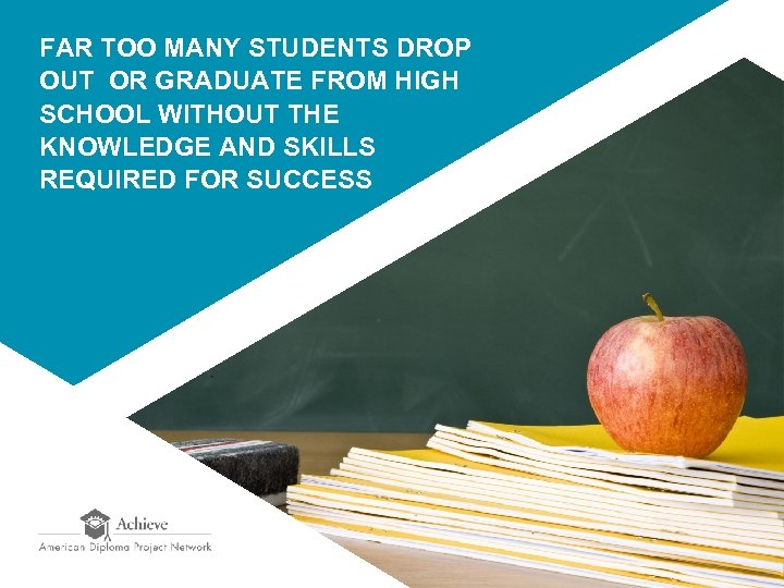 FAR TOO MANY STUDENTS DROP OUT OR GRADUATE FROM HIGH SCHOOL WITHOUT THE KNOWLEDGE