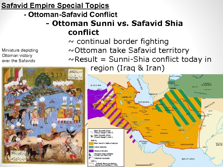 Safavid Empire Special Topics - Ottoman-Safavid Conflict - Ottoman Sunni vs. Safavid Shia conflict